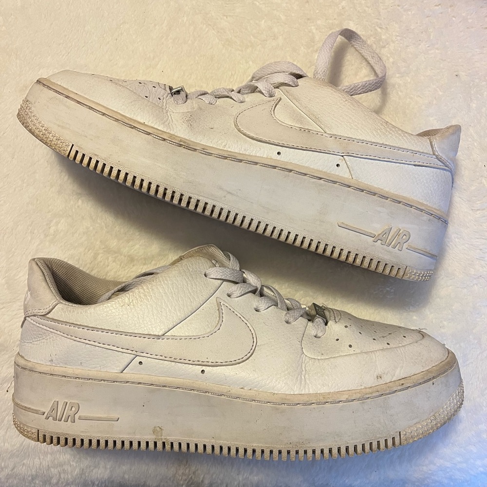 Platform leather AF1